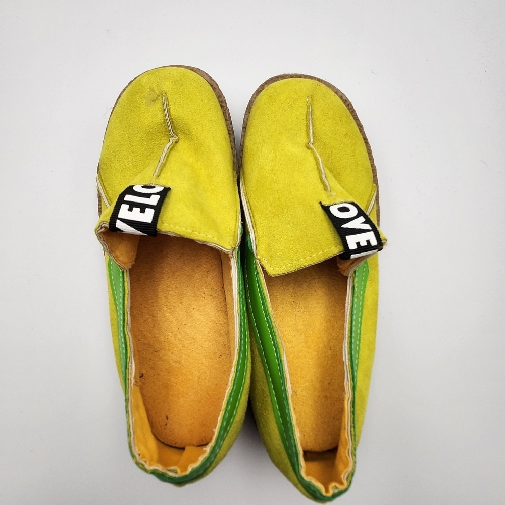 Ovelo slip on shoes/ yellow & green - Picture 10 of 11